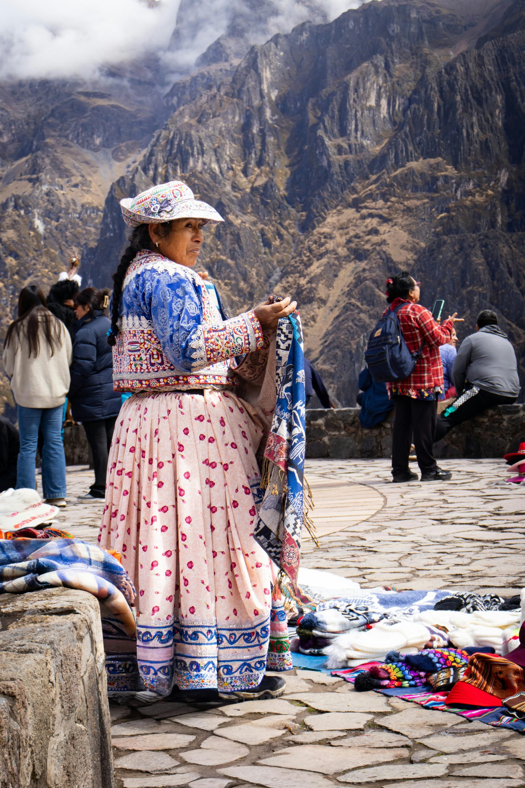 Colca Canyon dame die verkoopt